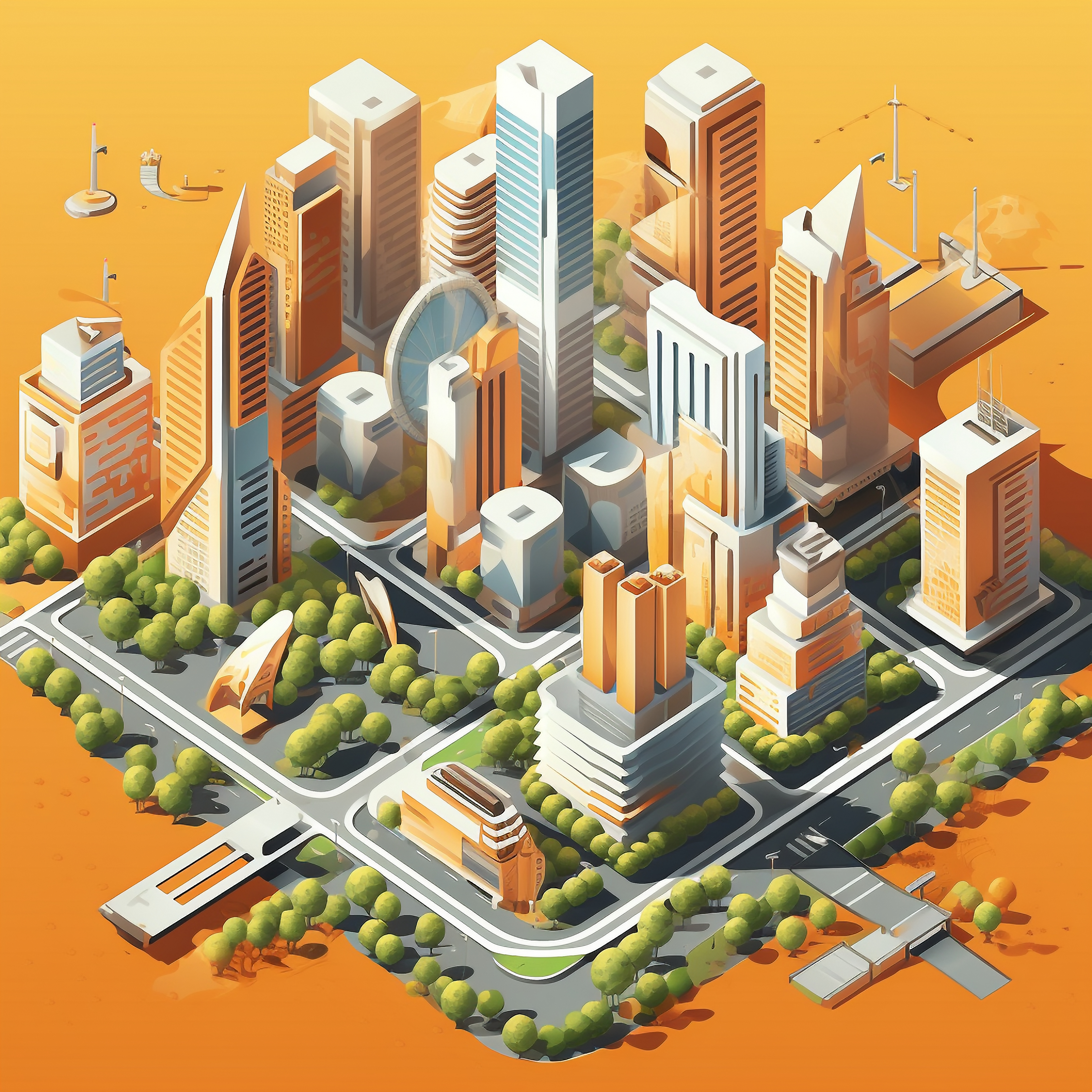 Иллюстрация умного города